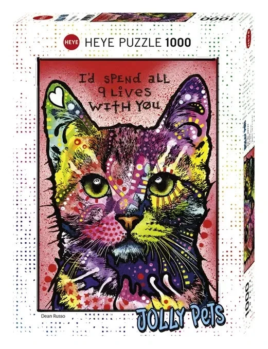 HEYE PUZZLE 1000 PEZZI DEAN RUSSO JOLLY PETS 9 LIVES  50x70cm    ART 29731 - Immagine 1 di 1