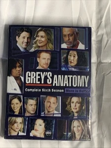 Grey's Anatomy: The Complete Season 6  (DVD, 2010) NEW Factory Sealed - Picture 1 of 8