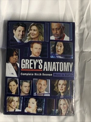 Grey's Anatomy: The Complete Season 6  (DVD, 2010) NEW Factory Sealed - Image 1 of 4