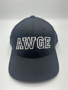 AWGE Logo Black Graphic Snapback Hat Cap One Size - Picture 1 of 6