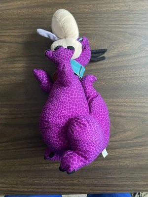 (S) Mattel Flintstones Dino Plush Purple 1993 Universal City 12" Icon Character - Image 1 of 4