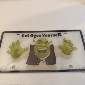Universal Studios Shrek Get Ogre Yourself License Plate New With Tag Sealed - Picture 1 of 1