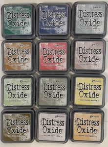 Bundle of 12 Distress Oxide Ink Pads - Fall 2018 Colors - Picture 1 of 3