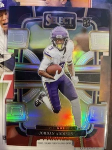 2023 Panini Select - Concourse Jordan Addison #66 Black & Red Prizm Die-Cut (RC) - Picture 1 of 2