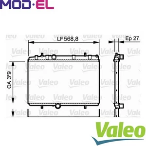 RADIATOR ENGINE COOLING 734338 FOR CITROËN C4/II/PICASSO/MPV/GRAND/Hatchback - Picture 1 of 6