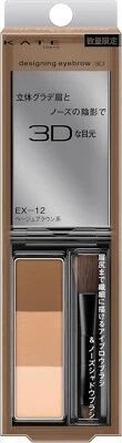 Kate Tokyo Designing Eyebrow 3D EX-12 Beige Brown 2.2g Made In Japan - Image 1 of 4