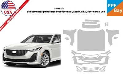For Cadillac CT5 Luxury/Premium 20-24 Front End Paint Protection Film PreCut PPF - Image 1 of 4