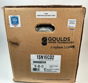 Goulds 1SN1E4D2, Open Impeller Pump, 1" Discharge, 1-1/4" Suction, NPT, 1 HP 1 - Picture 1 of 3