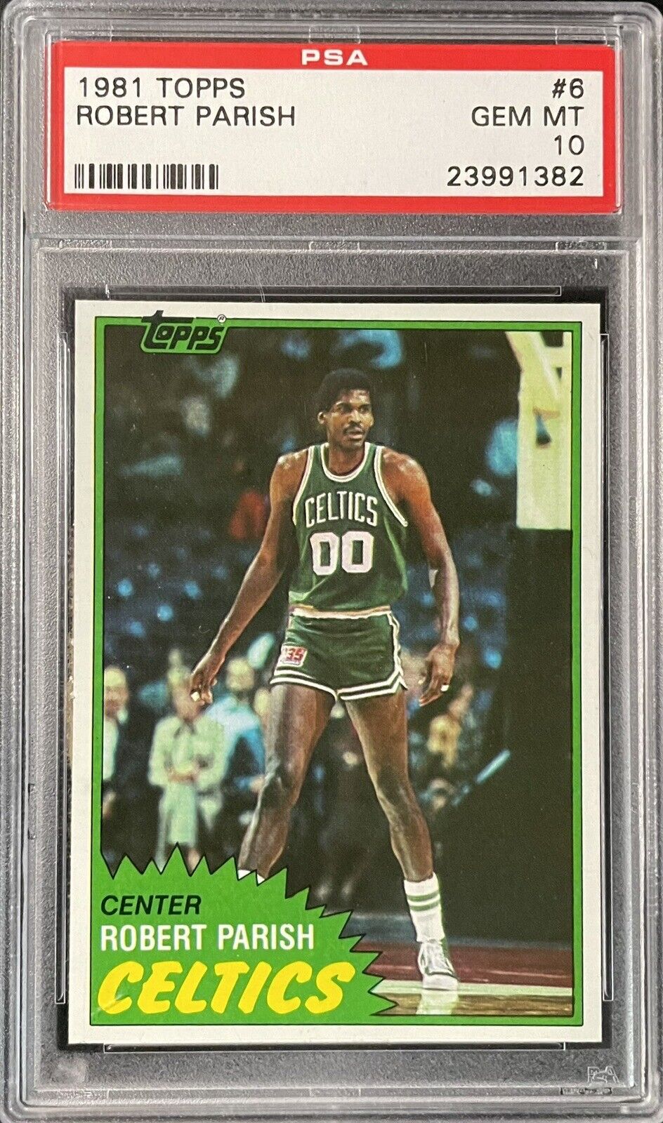 1981 Topps Basketball #6 Robert Parish Boston Celtics HOF PSA 10 GEM MINT