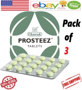 (3 X 20 = 60 Tabs) Charak Prosteez For Urinary Tract Infection & Prostate Health - Picture 1 of 5