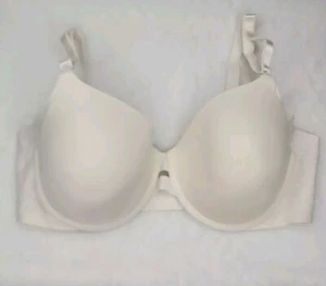 Warners No Side Effects Bra 40C Underwire Ivory Nude Padded Back Smoothing - Picture 1 of 4