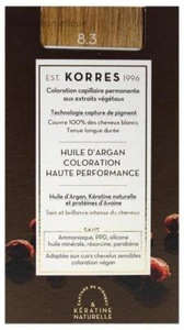 Korres Permanent Color Argan Oil - Hair Colour: 8.3 Light Golden Blonde - Picture 1 of 1
