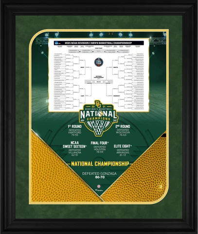 Baylor Bears Frmd 20" x 24" 2021 NCAA Mens Basketball National Champions Collage Cover
