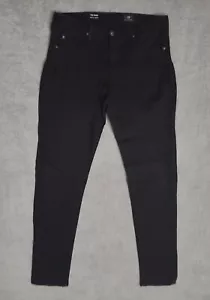 Adriano Goldschmied Jeans Donna 29R (29x30) Nero The Prima Mid-Rise Sigaretta - Foto 1 di 10