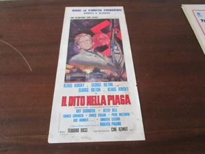 LOCANDINA ORIGINALE IL DITO NELLA PIAGA KLAUS KINSKY 1969 !!! - Picture 1 of 2