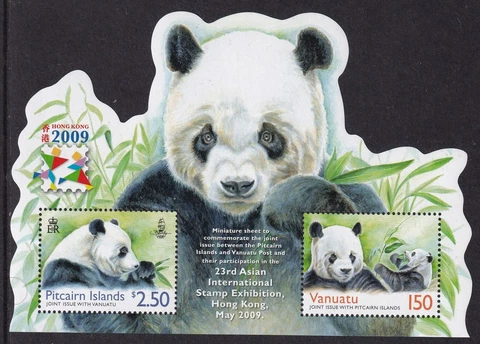 PITCAIRN ISLANDS 2009 Pandas Miniature Sheet SG MS783 MNH/** (CV £12) Cover