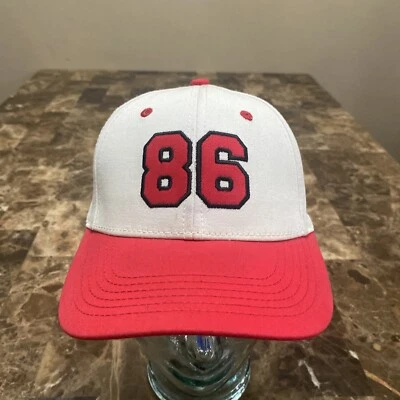 Coca-Cola 86 Hat Cap Adjustable Men White Red Flaws See Pics - Image 1 of 4