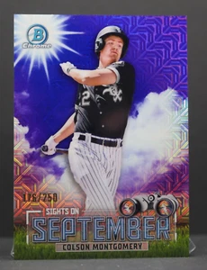 2023 Bowman Chrome COLSON MONTGOMERY Sights on Sept Purple Mojo /250 #SOS-6 RC🔥 - Picture 1 of 2