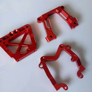 CNC Aluminium Alloy Rear Bulkhead + Bracket for 1/5 HPI KM Rovan baja 5b 5t 5sc - Picture 1 of 9