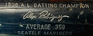 Louisville Slugger 1996 A.l. Batting Champion Alex Rodriguez 30” Wooden Bat - Picture 1 of 9
