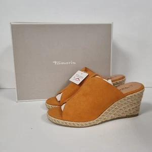 Tamaris Womens Mules - Sunset Orange, Size 39 EU - Picture 1 of 4