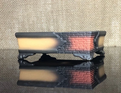 Ceramic bonsai pot, theme brick wall, hand sculpting, potterry, made in vietnam - Image 1 of 4