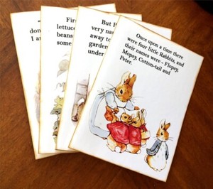 8 BEATRIX POTTER PETER RABBIT CARD SET WITH ORGANZA BAG