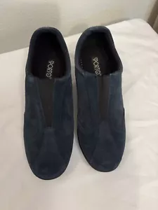 Women’s Sporto Navy Suede Wedge Shoes 7 1/2 M NIB $30 - Picture 1 of 4