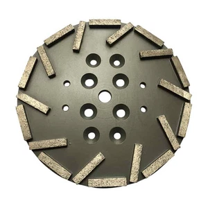 Placa de disco de molienda de diamante de concreto de 10" Edco, Husqvarna, grano #40/50, paquete de 1 - Imagen 1 de 2