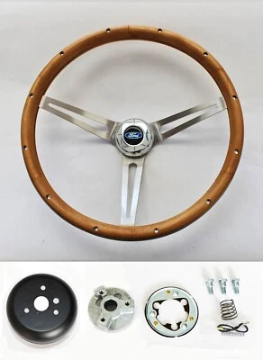 49-56 Ford Truck F100 F150 F250 F350 Grant Madera Dirección SS Radios Rueda 15" Foto 1 de 4