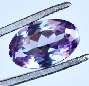 Piedra Preciosa Suelta Natural Musgravita 3,90 quilates Gris Púrpura Ovalada SI Certificado Sin Tratar - Imagen 1 de 7