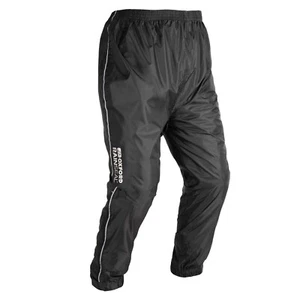 Oxford Rainseal Motorcycle Weather Protection Waterproof Over Trousers - Black - Picture 1 of 6