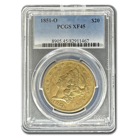 1851-O $20 Liberty Gold Double Eagle XF-45 PCGS - SKU#171979 Cover