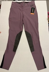 KERRITS Crossover II Knee Patch Horse Riding Breech Plumeria Purple Size Medium - Picture 1 of 13