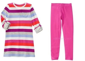Nuevo con etiquetas Vestido y Leggings Gymboree Mix 'n' Match Otoño Multi Rayas 7 - Imagen 1 de 3
