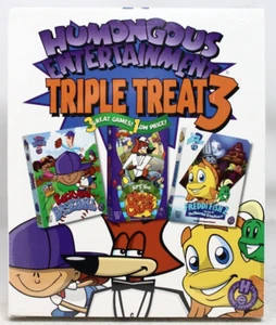 Humongous Entertainment Triple Threat Pc Big Box 3 Full Games 1 Box - New Sealed - Picture 1 of 10