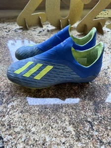 Adidas X 18+ Purespeed FG Fußballschuhe - blau/solar - Jugendgröße 5 - Bild 1 von 6