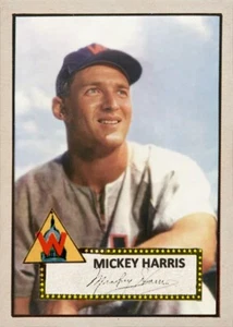 Mickey Harris - Washington Senators - 1952 Style Custom Card - Picture 1 of 2