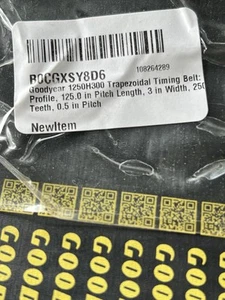 Goodyear 1250H300 Trapezoidal Timing Belt H Profile - Picture 1 of 5