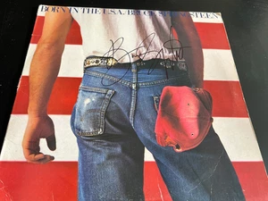 BRUCE SPRINGSTEEN SIGNED AUTOGRAMM ALBUM VINYL BORN IN THE USA BECKETT BAS - Bild 1 von 4