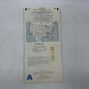 Carta Aeronautica Sezionale Atlanta Mappa Aerea 54° Edizione - Foto 1 di 2