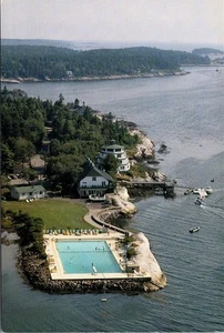 Postal Phippsburg Maine ME Sebasco Estates Lodge vista aérea - Imagen 1 de 2