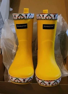Pendleton TUCSON Mid Boot Rain Boots Outdoor Yellow Unisex Kids 13/1 NIB - Picture 1 of 11