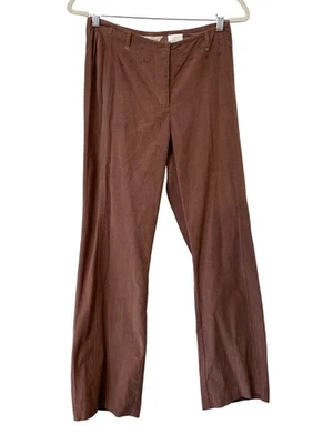 Pantalones de pana de tiro alto vintage Y2K Melrose Studio talla 8 marrón sin existencias NUEVO Foto 1 de 4