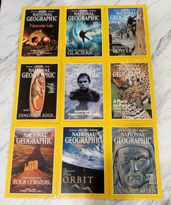National Geographic 9 Magazine Lot: Issues From 1996 - No Duplicates - Picture 1 of 5