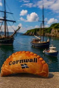 Cornish Pasty Plush Soft Novelty Toy 16cm Bakery Kernow Cornwall - Picture 1 of 5