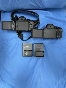 2 Nikon D5100 DSLR Camera Body, Black With Chargers - Picture 1 of 2