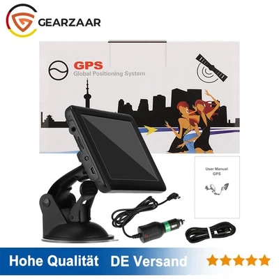 Navigationsgerät Auto 5 Zoll PKW LKW KFZ Truck 8G+128MB GPS-Navigation EU Karten - Bild 1 von 4