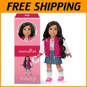 Authentische 18 Zoll Truly Me Puppe, braune Augen, lockiges Haar - Bild 1 von 8