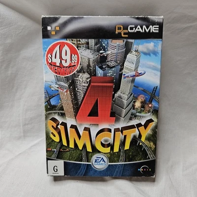 Sim City 4 RARE Big Box Edition 2-Disc PC Game With Manual TESTED - Image 1 of 4